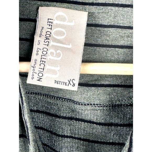 NWOT Anthropologie Dolan Knit Blazer Olive w/ Black Stripes Sz XS PETITE - Picture 5 of 5